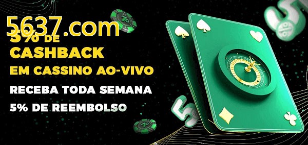 Promoções do cassino ao Vivo 5637.com